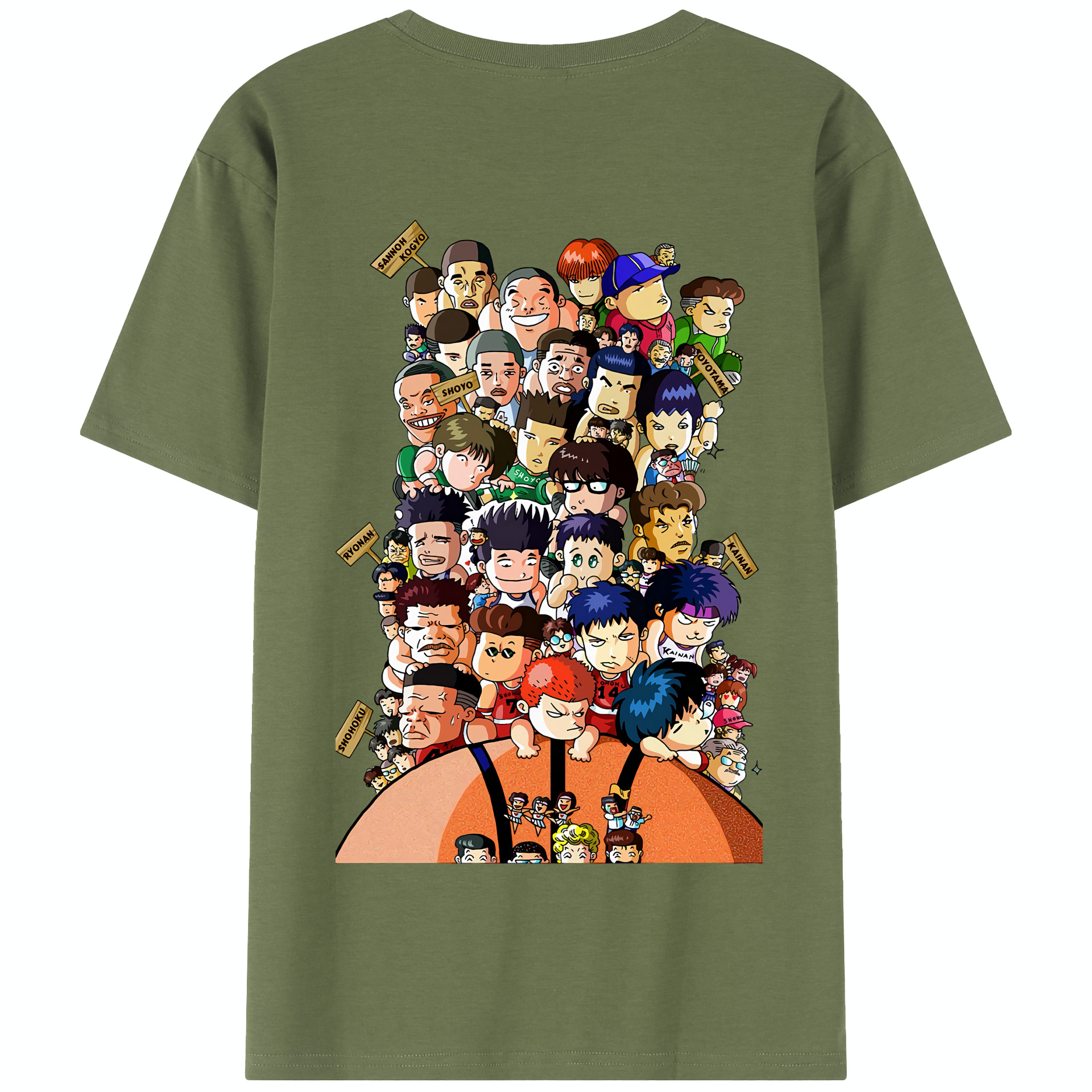 SLAM DUNK／スラムダンク 綿100％半袖Tシャツ（背面プリント）